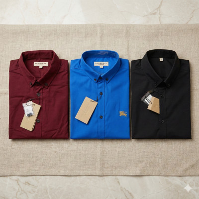 Premium Quality (3 pcs) Solid Colour Long Sleeve Shirt