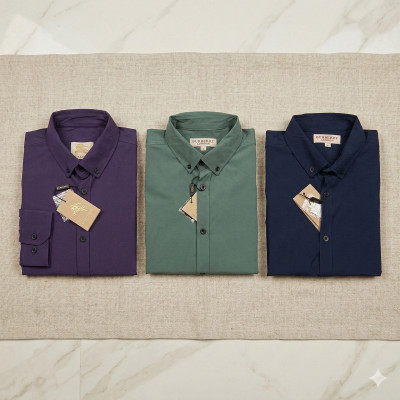 Premium Quality (3 pcs) Solid Colour Long Sleeve Shirt