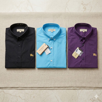Premium Quality (3 pcs) Solid Colour Long Sleeve Shirt