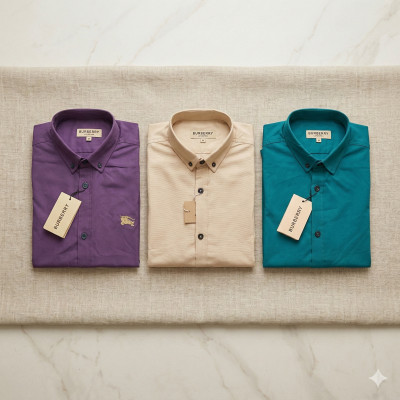 Premium Quality (3 pcs) Solid Colour Long Sleeve Shirt