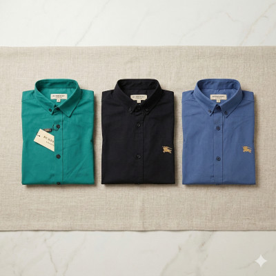Premium Quality (3 pcs) Solid Colour Long Sleeve Shirt