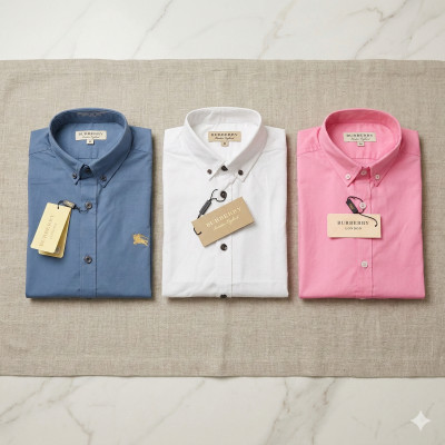 Premium Quality (3 pcs) Solid Colour Long Sleeve Shirt
