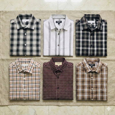 Premium Quality (6 pcs) Check Long Sleeve Shirt