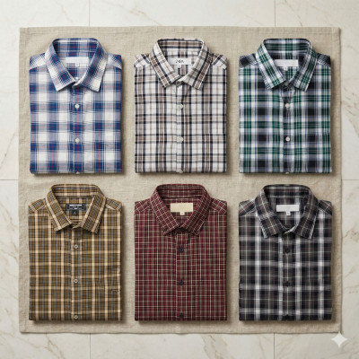 Premium Quality (6 pcs) Check Long Sleeve Shirt