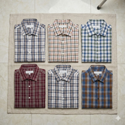 Premium Quality (6 pcs) Check Long Sleeve Shirt
