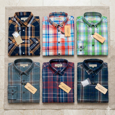 Premium Quality (6 pcs) Check Long Sleeve Shirt