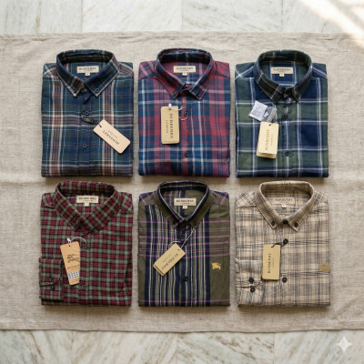 Premium Quality (6 pcs) Check Long Sleeve Shirt