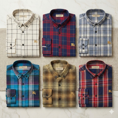 Premium Quality (6 pcs) Check Long Sleeve Shirt