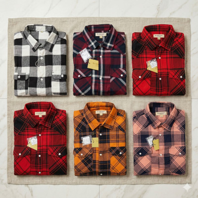 Premium Quality (6 pcs) Check Long Sleeve Shirt
