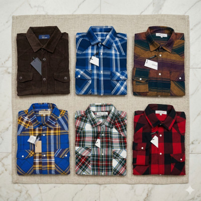 Premium Quality (6 pcs) Check Long Sleeve Shirt
