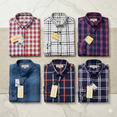 Premium Quality (6 pcs) Check Long Sleeve Shirt