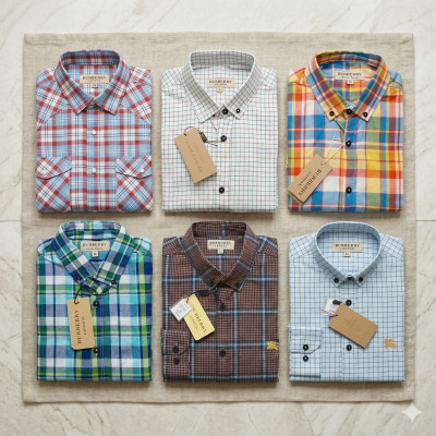 Premium Quality (6 pcs) Check Long Sleeve Shirt