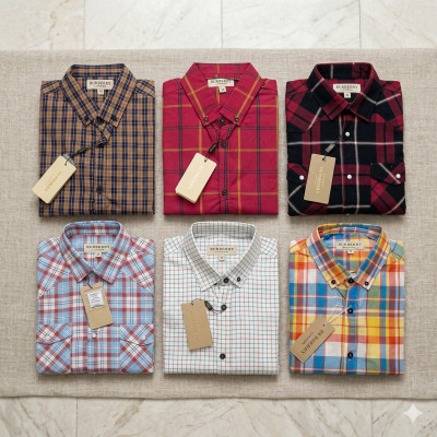 Premium Quality (6 pcs) Check Long Sleeve Shirt