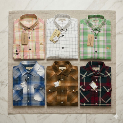 Premium Quality (6 pcs) Check Long Sleeve Shirt
