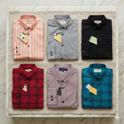 Premium Quality (6 pcs) Check Long Sleeve Shirt