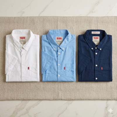 Premium Oxford Cotton Shirts for Men – Export Quality (3 PCS Combo)
