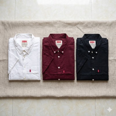 Premium Oxford Cotton Shirts for Men – Export Quality (3 PCS Combo)