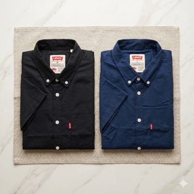 Premium Oxford Cotton Shirts for Men – Export Quality 2 PCS Combo