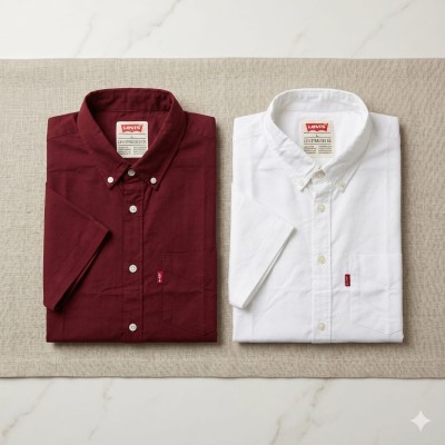 Premium Oxford Cotton Shirts for Men – Export Quality 2 PCS Combo