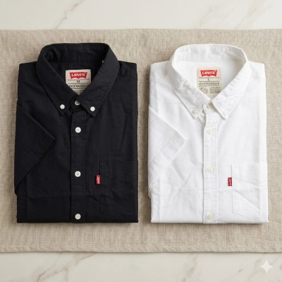 Premium Oxford Cotton Shirts for Men – Export Quality 2 PCS Combo
