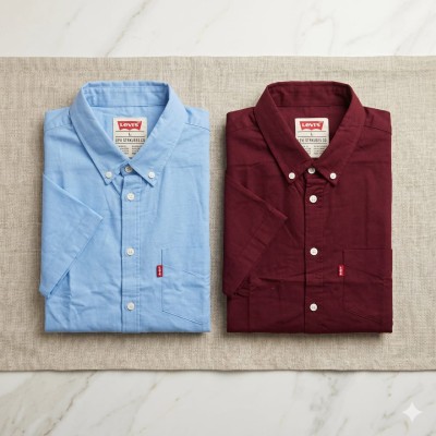 Premium Oxford Cotton Shirts for Men – Export Quality 2 PCS Combo