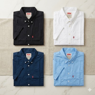 Premium Oxford Cotton Shirts for Men – Export Quality 4 PCS Combo