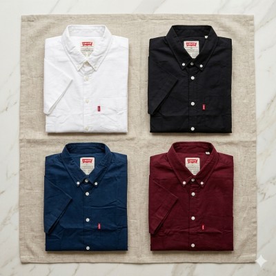 Premium Oxford Cotton Shirts for Men – Export Quality 4 PCS Combo