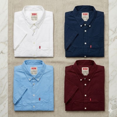 Premium Oxford Cotton Shirts for Men – Export Quality 4 PCS Combo