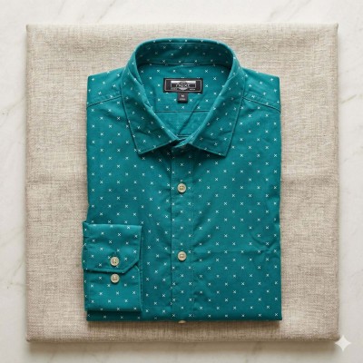 100 % Cotton Full-Sleeve Printed Shirt.