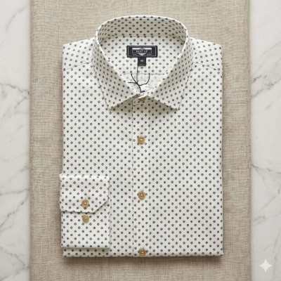 100 % Cotton Full-Sleeve Printed Shirt.