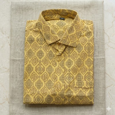100 % Cotton Half-Sleeve Printed Shirt.