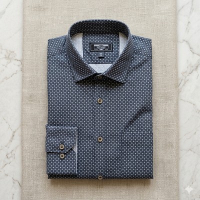 100 % Cotton Full-Sleeve Printed Shirt.