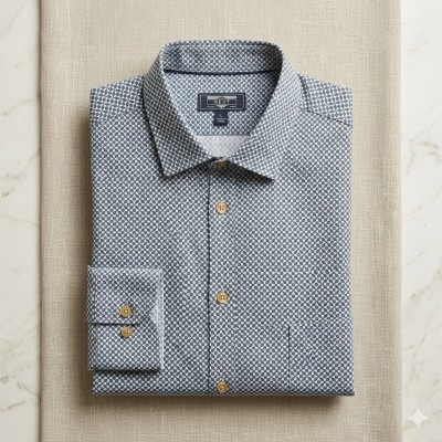100 % Cotton Full-Sleeve Printed Shirt.