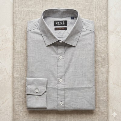 Men’s Premium Full-Sleeve Solid Colour Cotton Shirt.