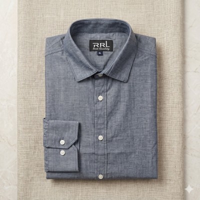 Men’s Premium Full-Sleeve Solid Colour Cotton Shirt.