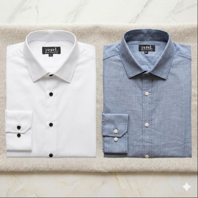 Men’s Premium Full-Sleeve Solid Colour Cotton Shirt.