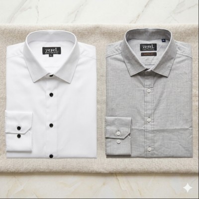 Men’s Premium Full-Sleeve Solid Colour Cotton Shirt.