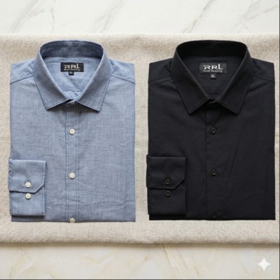 Men’s Premium Full-Sleeve Solid Colour Cotton Shirt.
