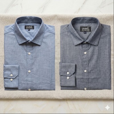 Men’s Premium Full-Sleeve Solid Colour Cotton Shirt.