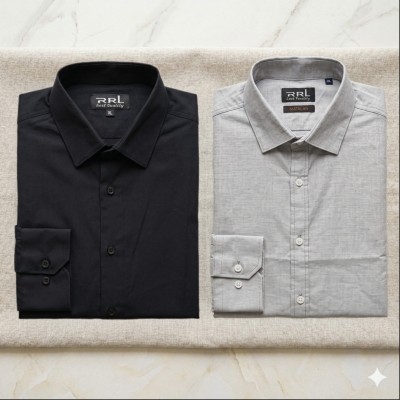 Men’s Premium Full-Sleeve Solid Colour Cotton Shirt.