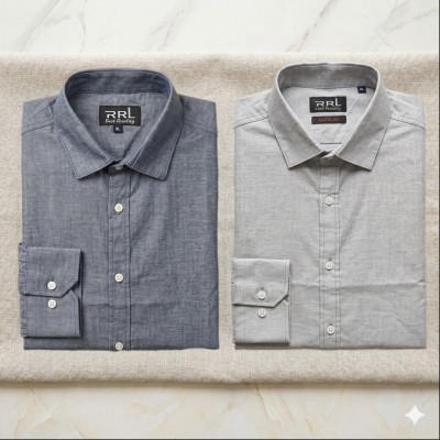 Men’s Premium Full-Sleeve Solid Colour Cotton Shirt.