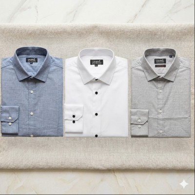 Men’s Premium Full-Sleeve Solid Colour Cotton Shirt.