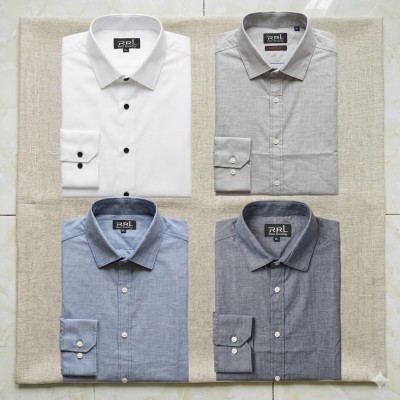 Men’s Premium Full-Sleeve Solid Colour Cotton Shirt.