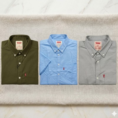Premium Oxford Cotton Shirts for Men – Export Quality 3 PCS Combo