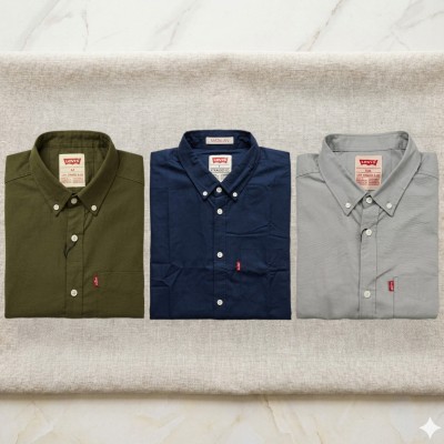 Premium Oxford Cotton Shirts for Men – Export Quality 3 PCS Combo