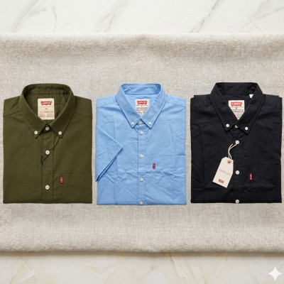 Premium Oxford Cotton Shirts for Men – Export Quality 3 PCS Combo