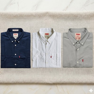 Premium Oxford Cotton Shirts for Men – Export Quality 3 PCS Combo