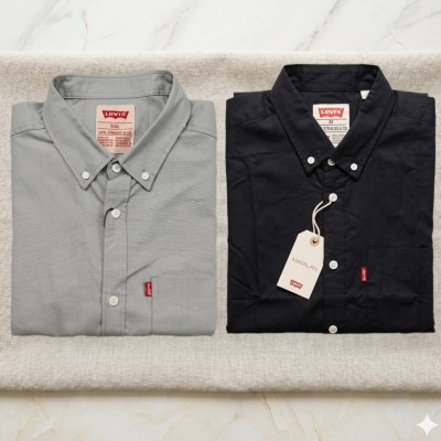 Premium Oxford Cotton Shirts for Men – Export Quality 2 PCS Combo