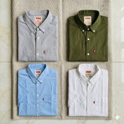 Premium Oxford Cotton Shirts for Men – Export Quality 4 PCS Combo