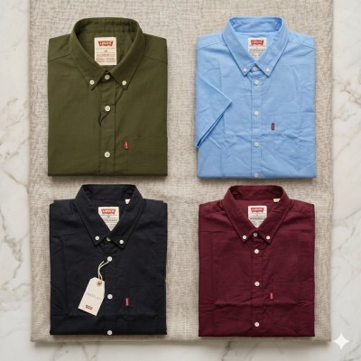 Premium Oxford Cotton Shirts for Men – Export Quality 4 PCS Combo